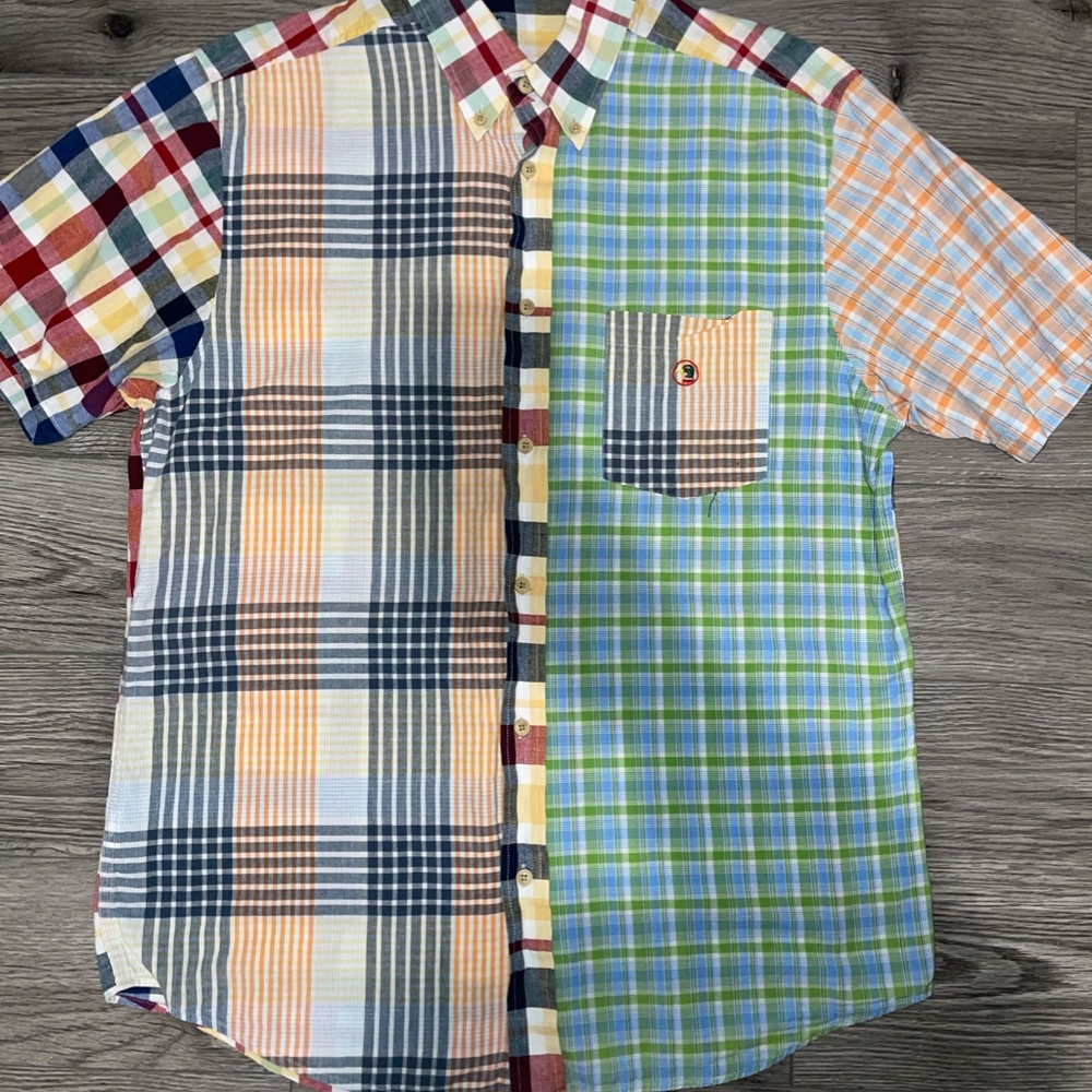 Duck Head Button Down Short‎ Sleeve Plaid Shirt